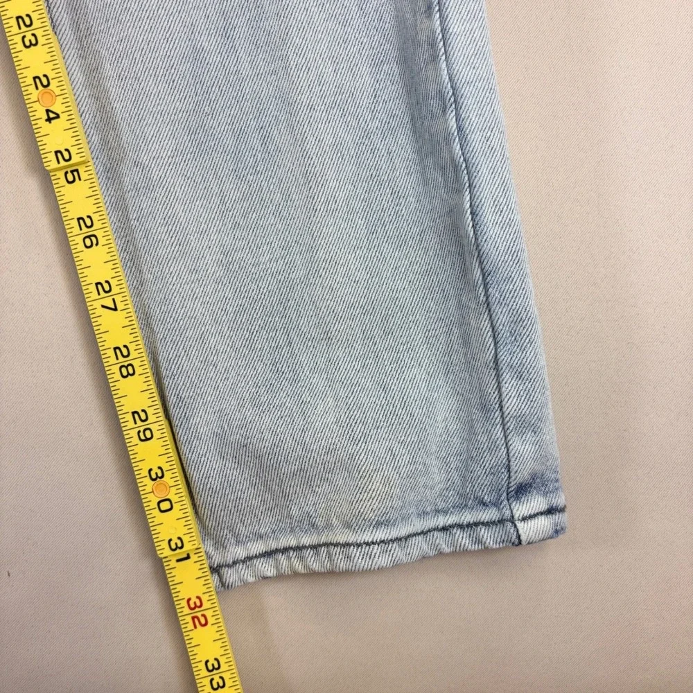 Ksubi Chitch Jeans Mens 33 Light Wash Distressed Graphic Streetwear Denim Pants
